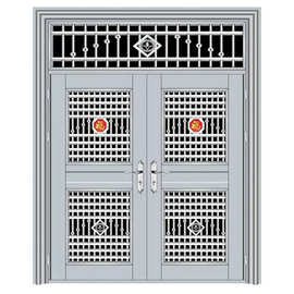 双开门304#不锈钢防盗门乡村自建房门室外门进户门对开门