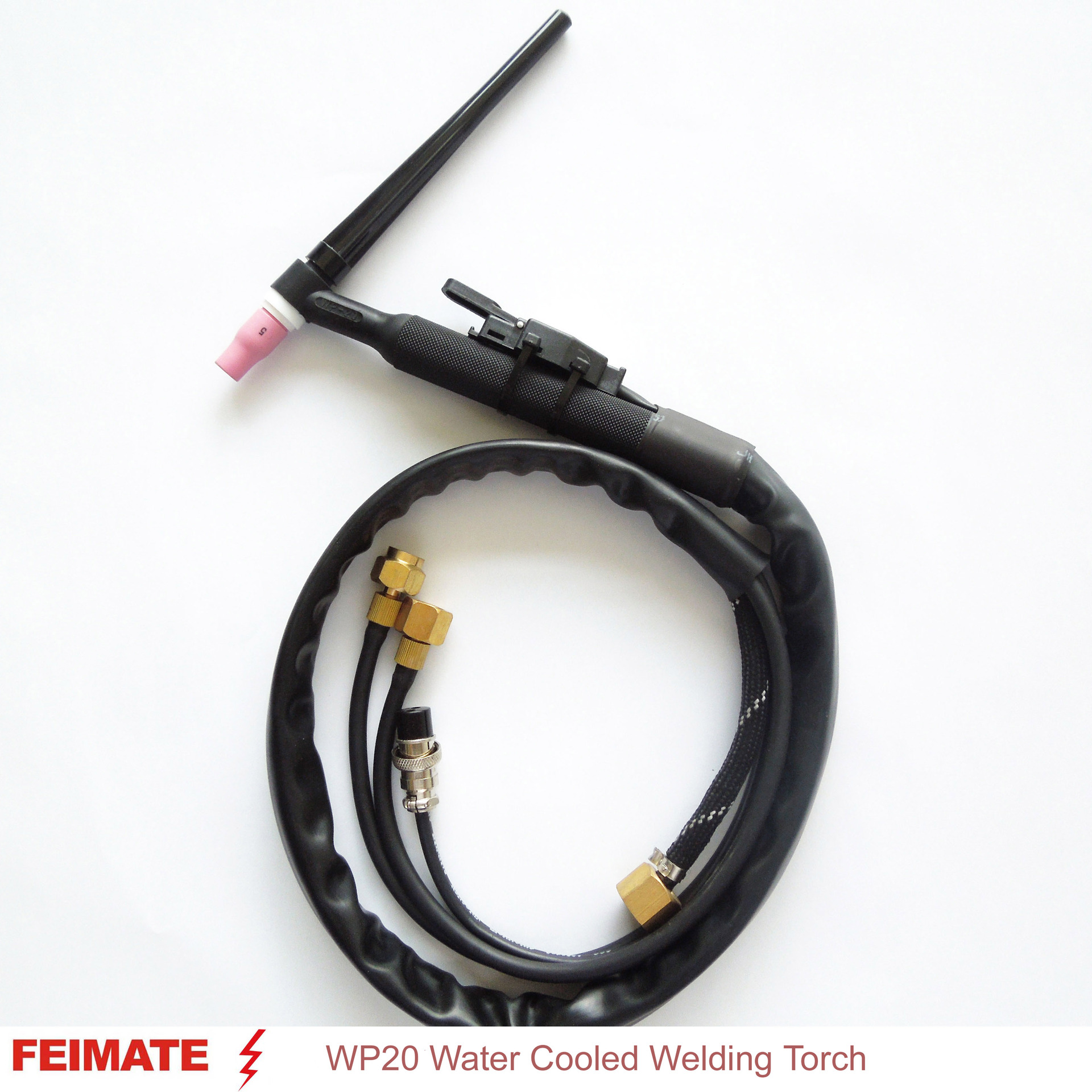 feimate 飞马特氩弧焊枪水冷wp-20气冷氩弧焊枪配件枪头焊把线
