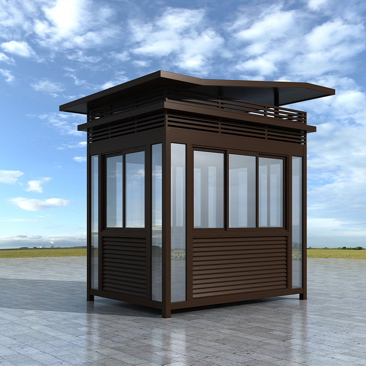 站台岗亭保安亭保安门卫站岗台值班岗亭移动岗亭楼盘物业形象岗亭