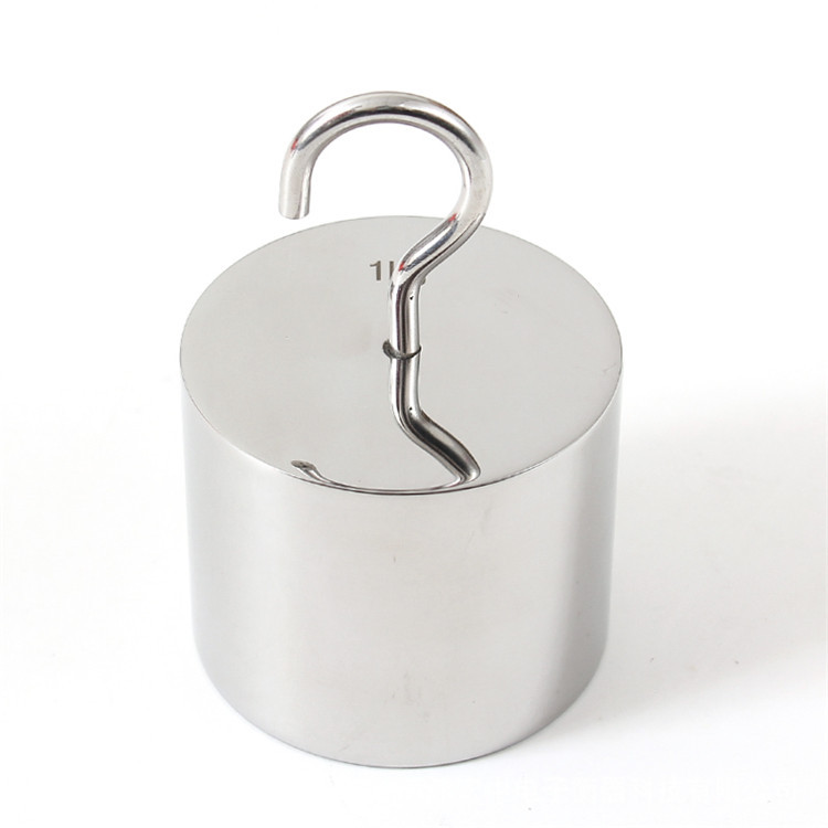 m1级2kg单钩砝码拉力测试砝码不锈钢吊勾砝码10n拉力测试牛顿法码