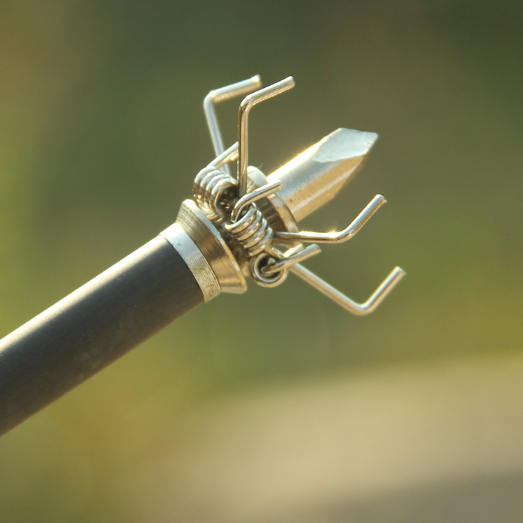 跨境批发尖头柔道户外非打猎箭头复合反曲美猎弓箭6.2mm通用螺纹