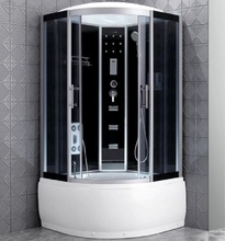 弧扇型一体式整体淋浴房整体房蒸汽淋雨浴室家用大洗澡间可定制