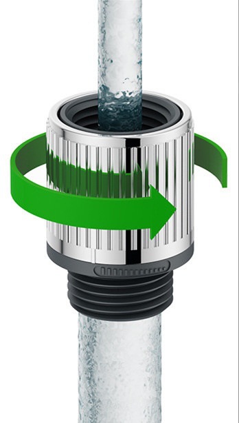 亚马逊 淋浴花洒流量调节器 水压控制阀 节水卫浴配件 开关连接头