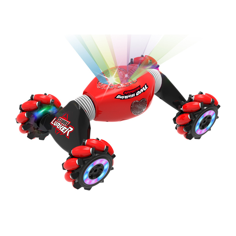 感应扭变车手势感应扭变特技车越野攀爬车翻滚变形遥控车炫丽灯光