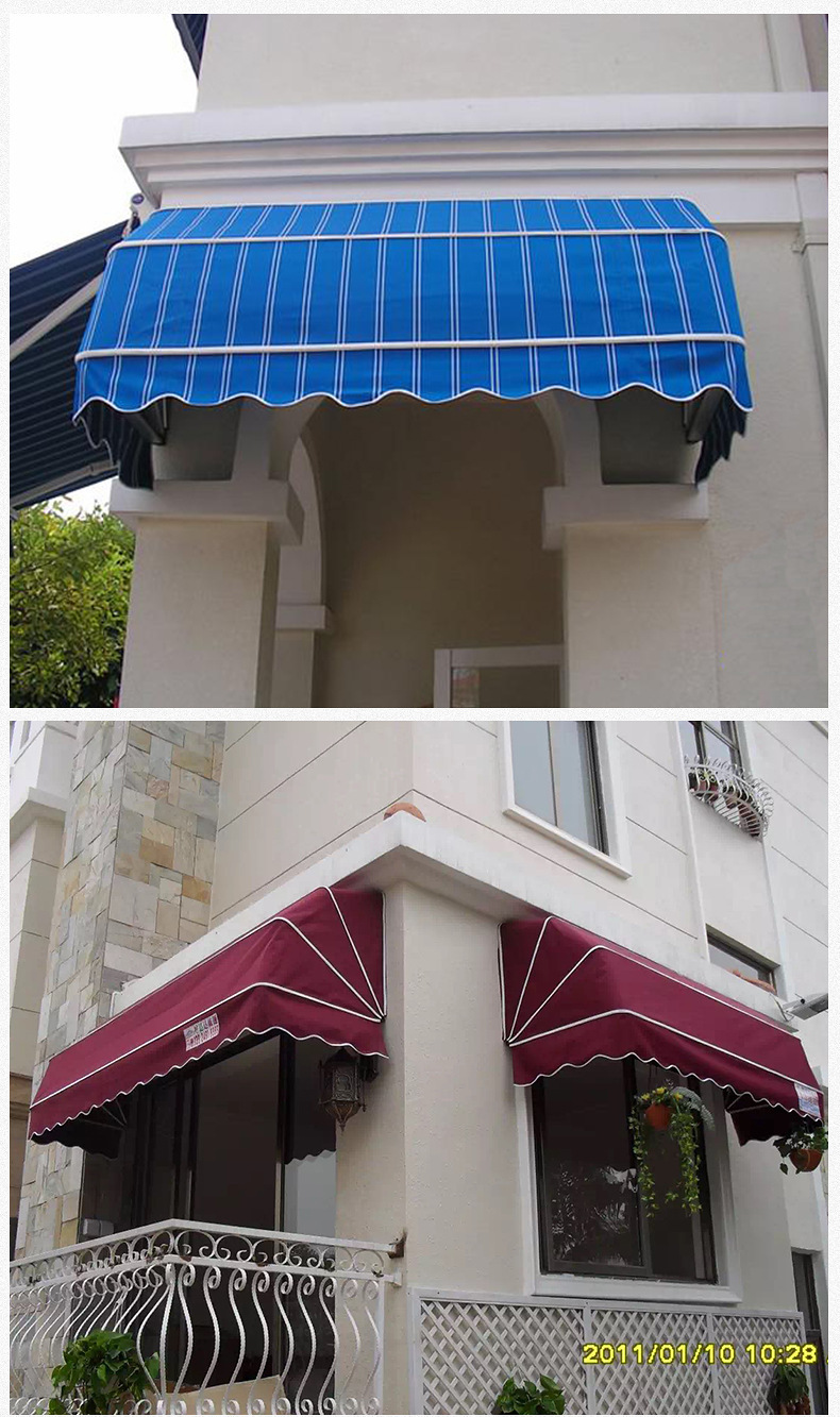 厂家直供法式篷弧形伸缩篷窗户阳台酒吧咖啡厅装饰西瓜篷