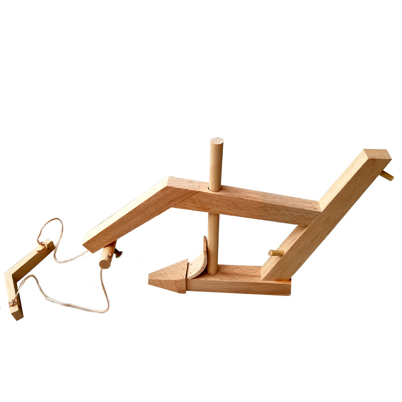 66705木制耕地犁头玩具科教教学用具教具 木质农耕文化农用犁模型