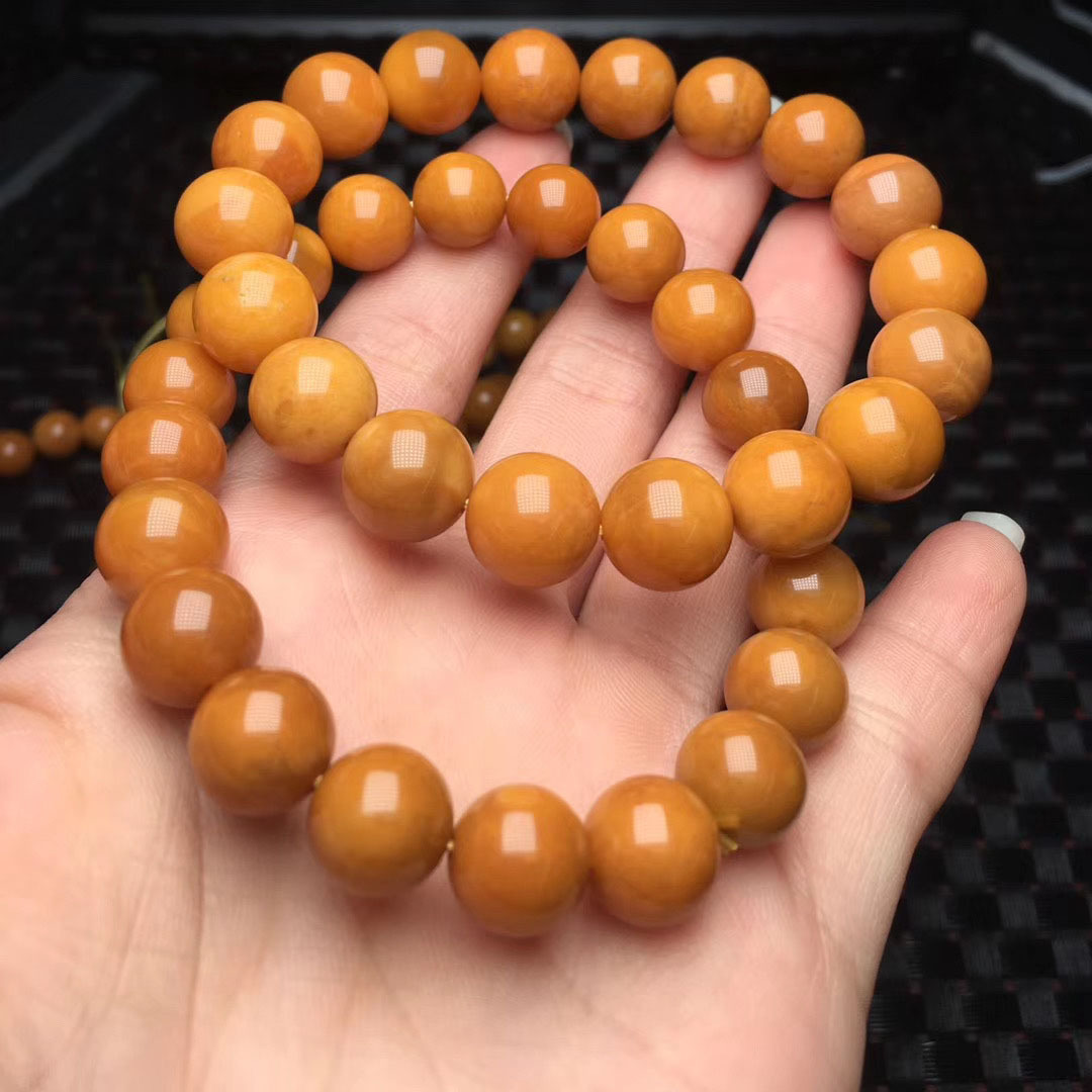 天然缅甸缅黄玉手链男女款单圈玉石文玩手串饰品冷门暴利产品货源