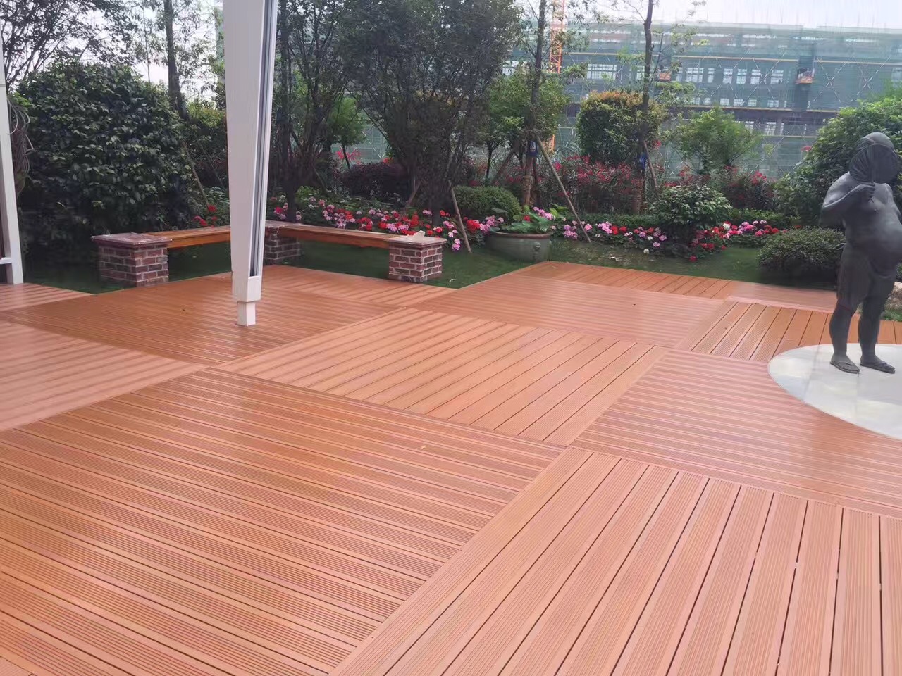 户外竹木地板 园林景观 高耐重竹地板 公园栈道木平台 竹地板厂-阿里