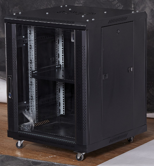 6u9u12u机柜墙柜 交换机机柜弱电监控加厚钢化玻璃小型机柜