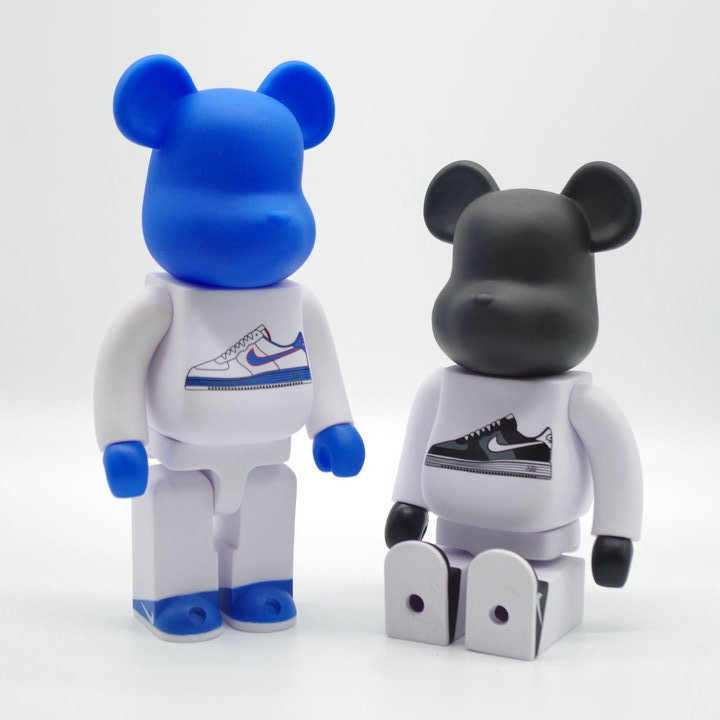 潮玩陈冠希bearbrick 暴力熊积木熊英国米字旗公仔摆件模型400%