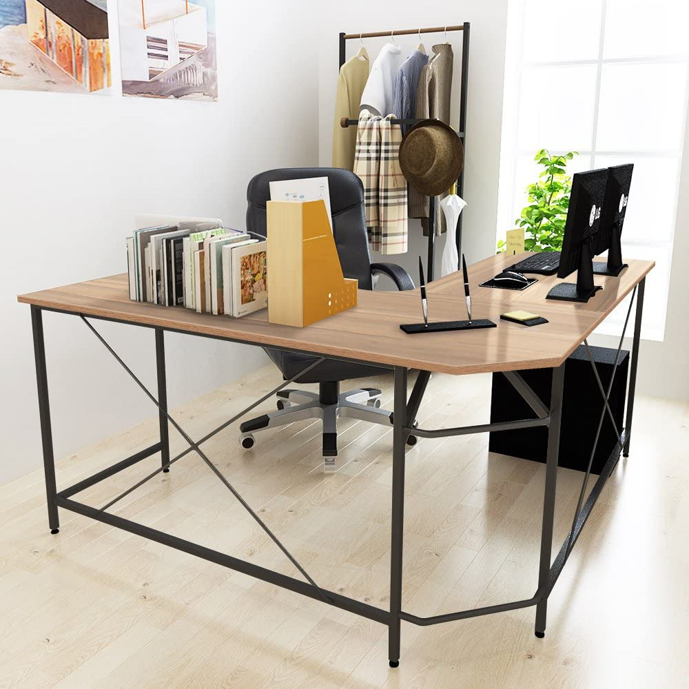 【工厂直销】l型台式电脑桌简约时尚家庭办公桌转角桌学生学习桌