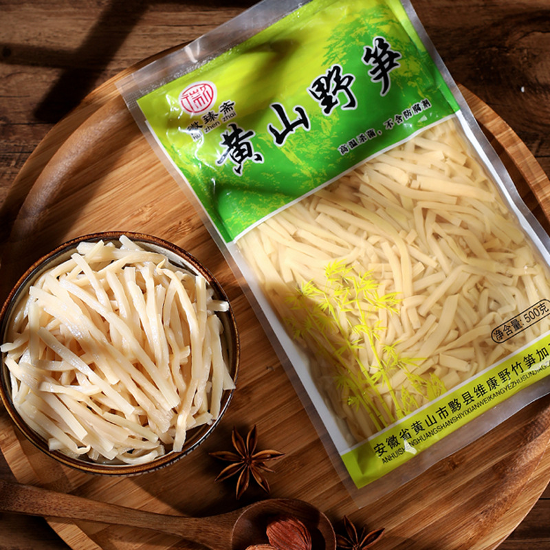 笋丝小竹笋新鲜春笋竹山脆嫩天然清水笋片小笋尖清水袋装黄山雷笋