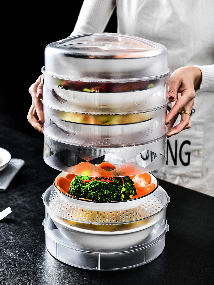 保温菜罩饭菜食物罩冬季家用防尘加热餐桌保暖饭罩子剩菜盖菜容器