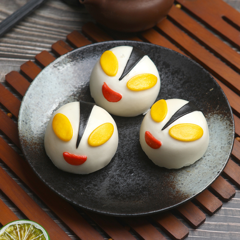 奥特曼卡通包馒头 儿童蔬菜动物造型包子宝宝早餐食品 营养纯手工