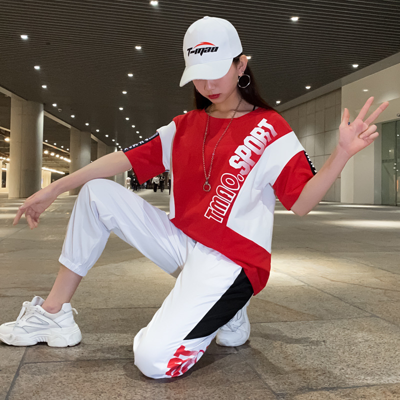 曳步舞服装新款套装运动休闲套装鬼步舞跳舞衣服广场舞服