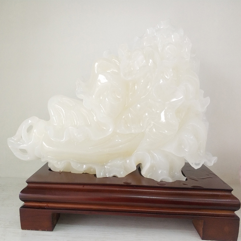 玉石白菜云浮玉石工艺摆件玉石工艺乔迁开业礼品批发定制一件代发