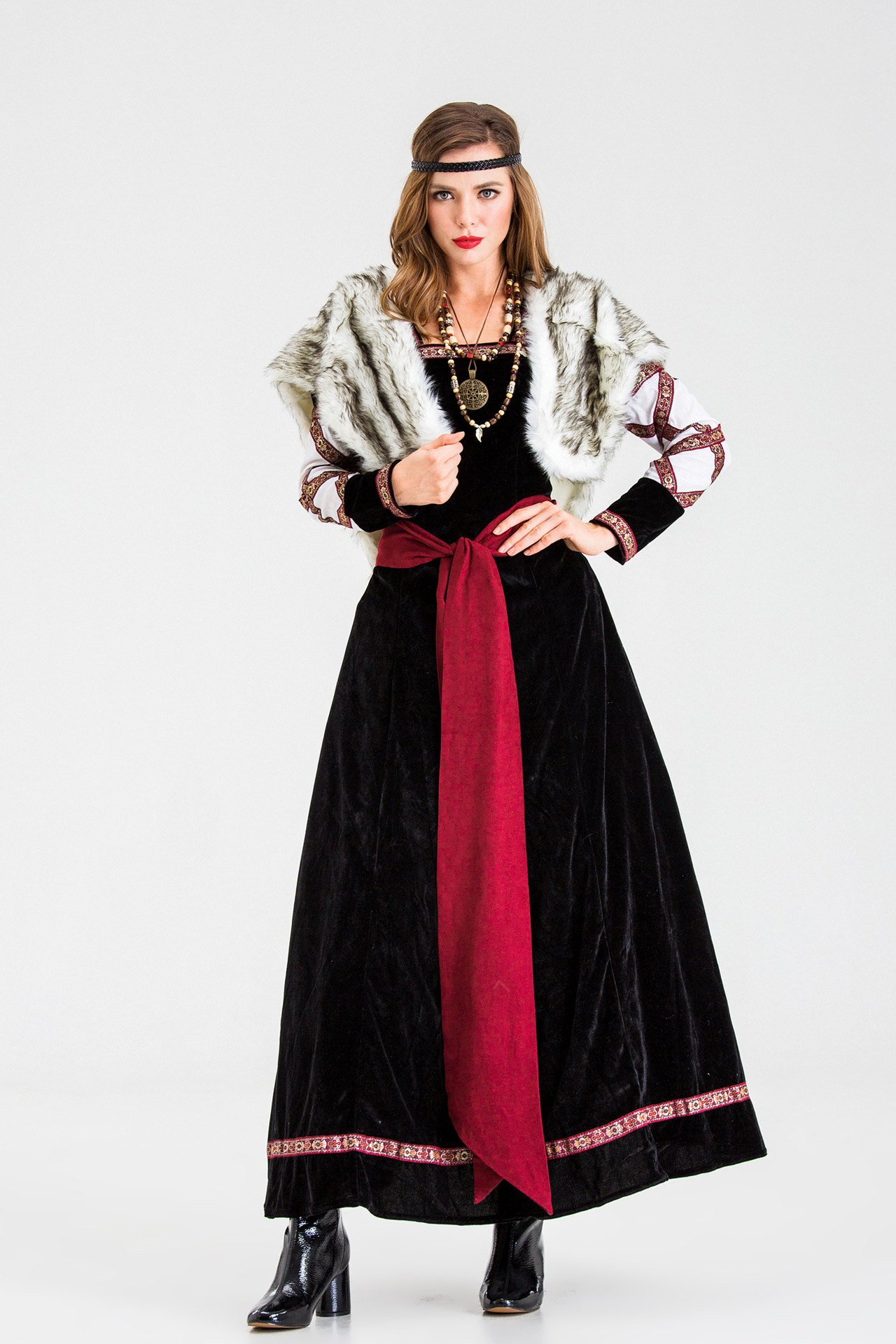 2020新款豪华女王版圣诞装 圣诞节服装舞台夜场派对演出服 女王装