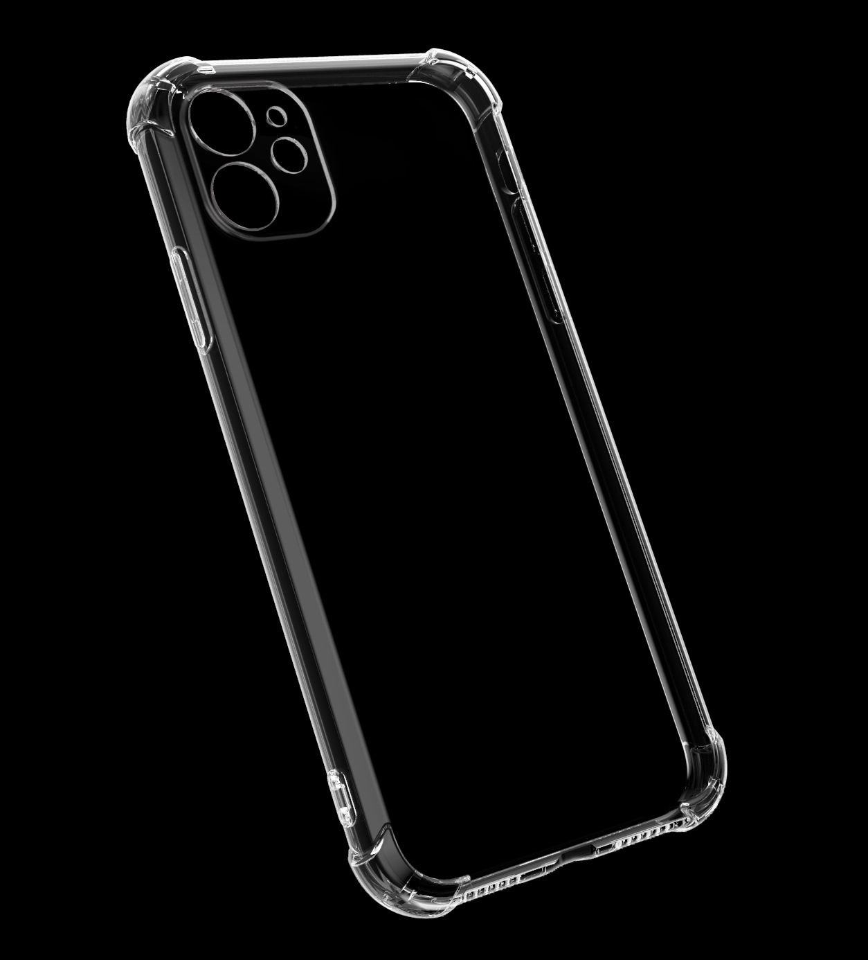 适用iphone14手机壳透明苹果12四角气囊防摔xsmax保护套全包软壳