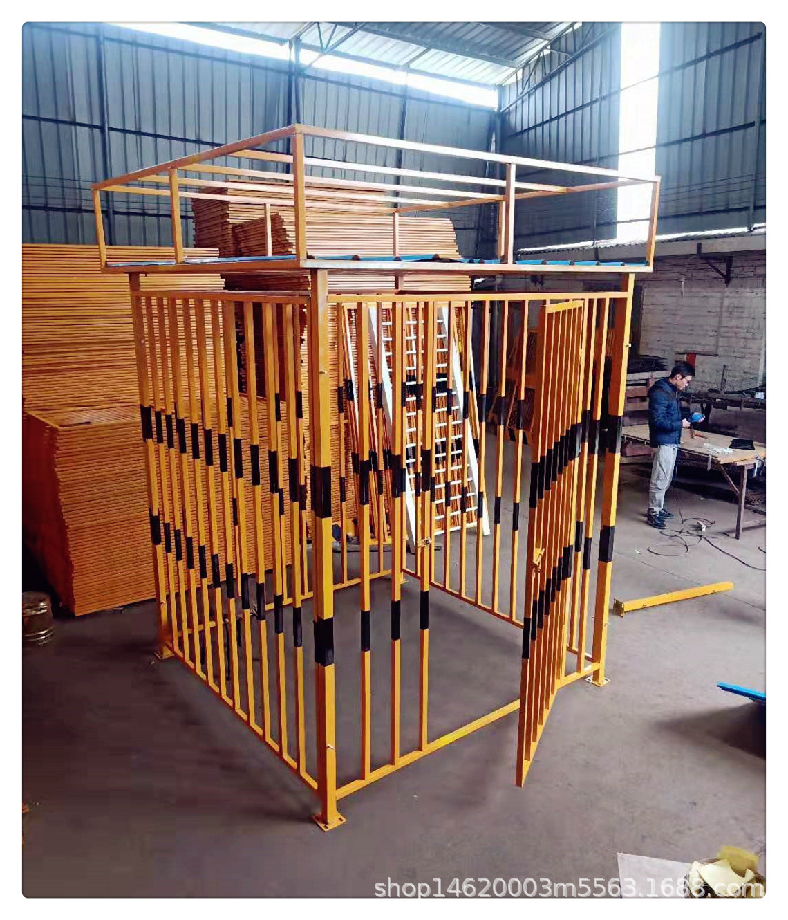 工地变压器防护安全围栏 配电箱防护棚 二级配电箱防落安全防护棚