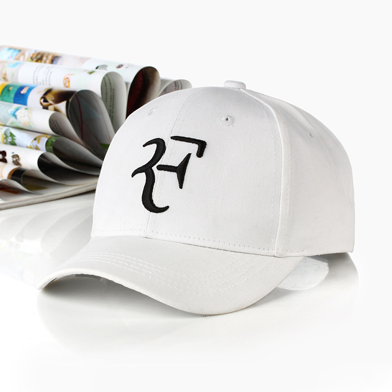 Cross-Border Hot Hat Ebay Federer Same Korean Style All-Match Letters Embroidered Baseball Cap Outdoor Sun Hat for Men