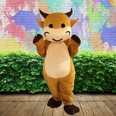 人偶服卡通成人牛玩偶服装道具卡通公仔成人表演服装定制演出服