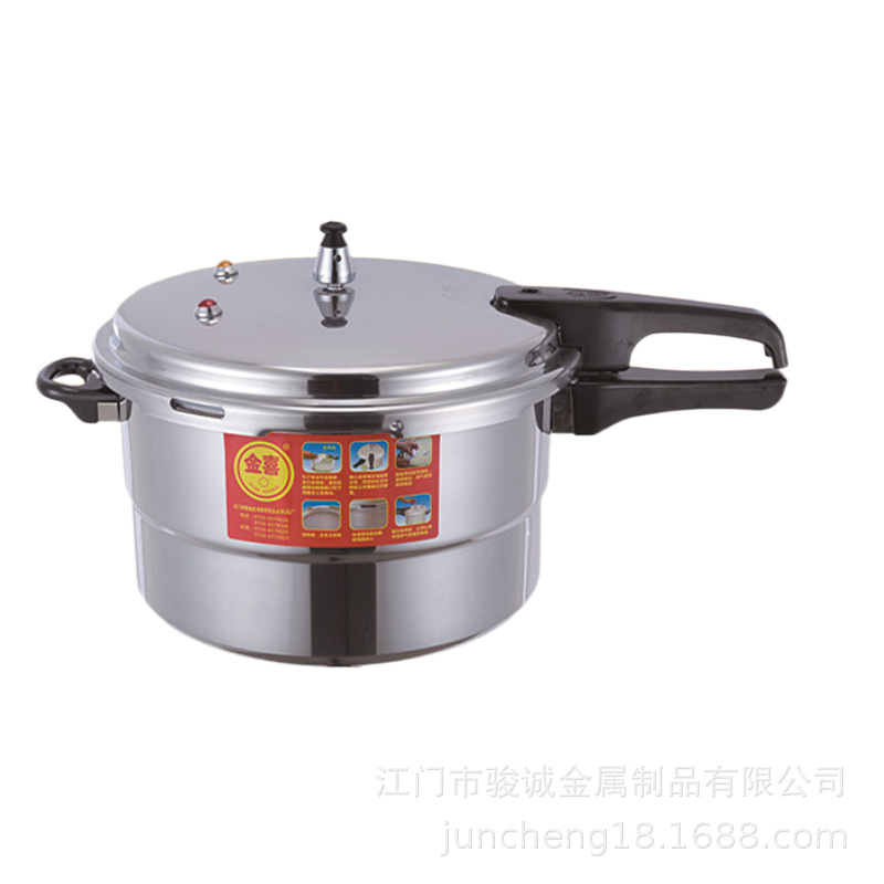 Aluminum Alloy Polishing Induction Cooker Universal Pressure Cooker Jinxi Household Gas Explosion-Proof Pressure Cooker Cross-Border Wholesale Foreign Trade