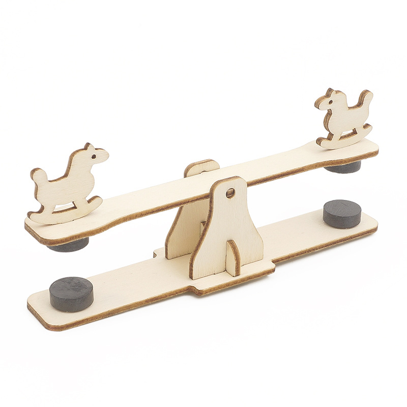 科学实验 磁力跷跷板 幼儿园小学stem科技小制作diy材料科教器材