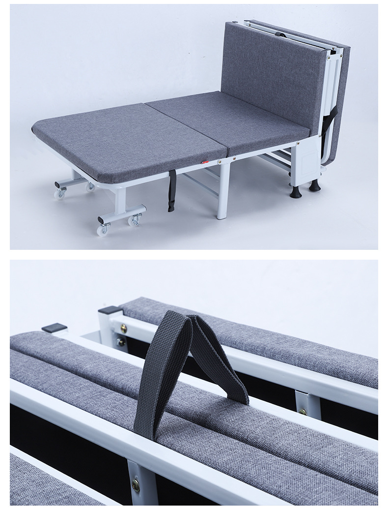 千顺佳单人午睡 办公室午休折叠床 金属牛津布户外休闲防疫折叠床