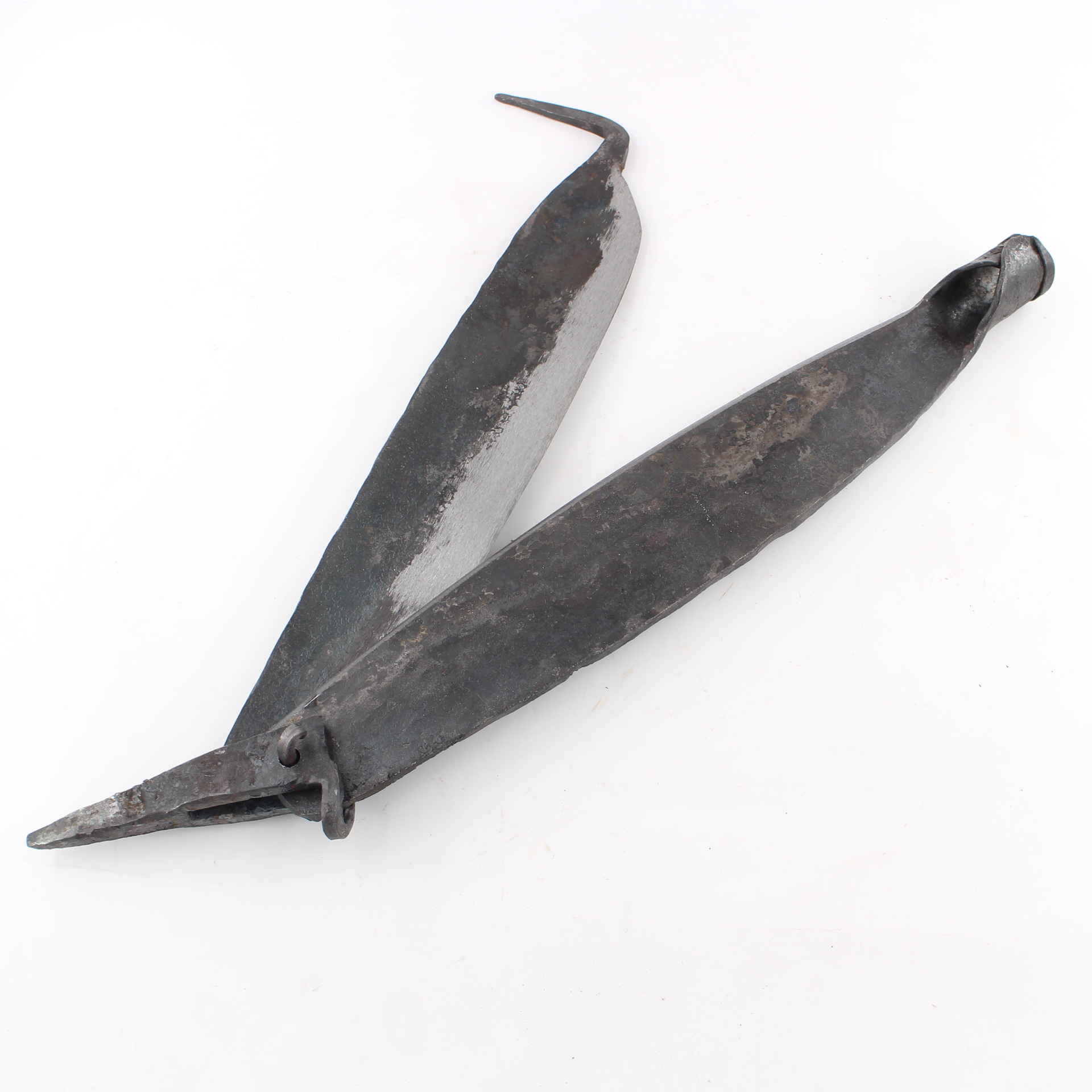 切草药的侧刀老式加厚铡刀铡草刀家用砸豆杆锻打闸刀手动铡草机-阿里