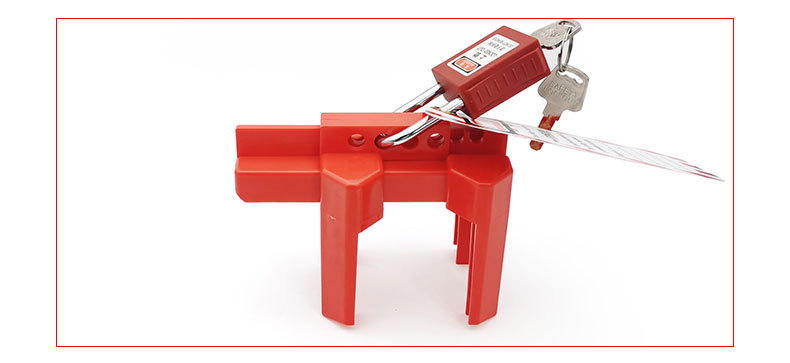 qvand全盾可调节球阀锁不锈钢自来水液化气工业阀门安全锁具m-h18