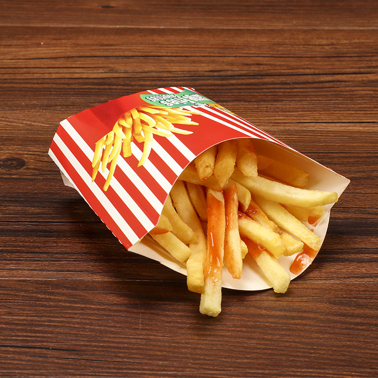 工厂定制外卖打包盒炸鸡薯条食品包装盒一次性自折免折餐饮打包盒