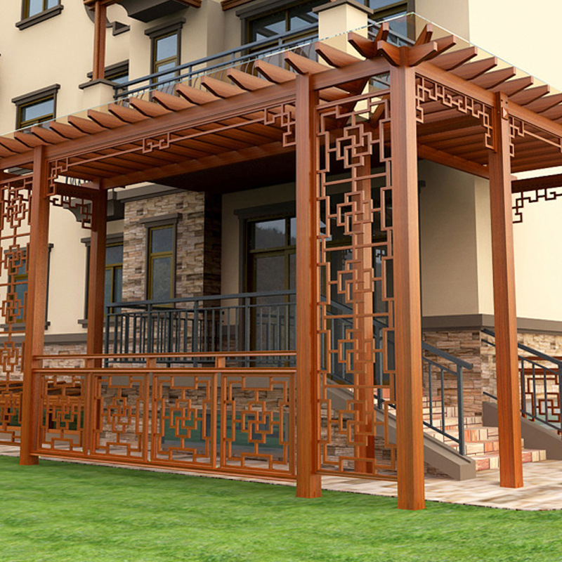 户外铝合金简易葡萄架庭院铝艺花架公园廊架长廊