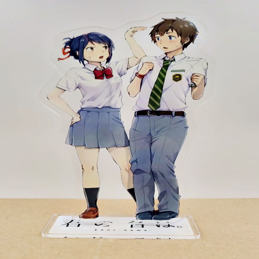 你的名字周边动漫立花泷宫水三叶公仔镭射亚克力人形立牌手办摆件