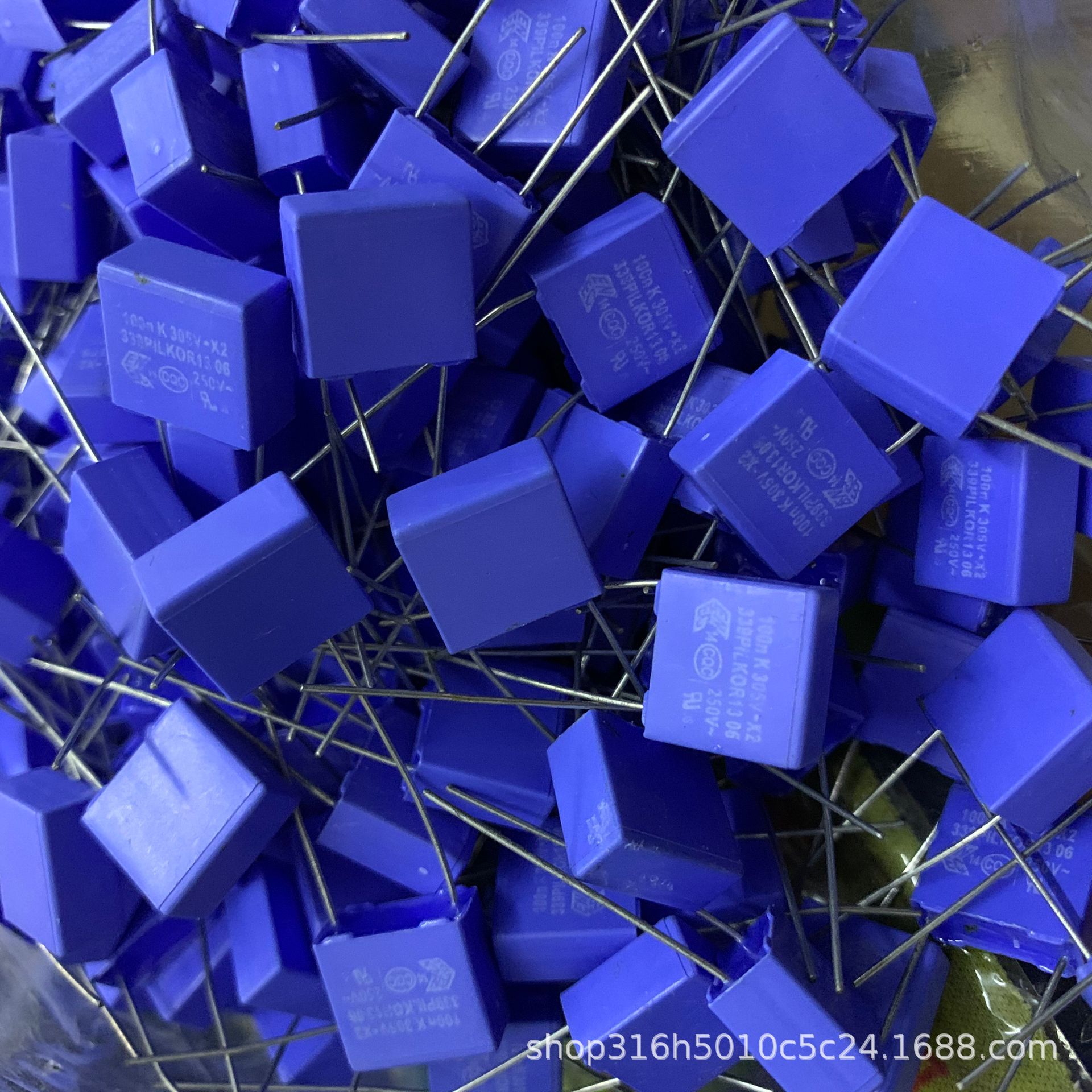 104/305vac 10mm 菲利普 蓝色100nf305vac 0.1uf275vac 安规电容