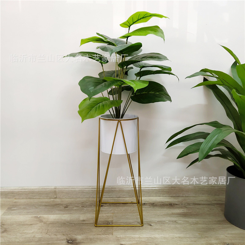 Factory Direct Sales Nordic Home Living Room Interior Green Radish Flower Stand Floor-Standing Outer Balcony Simple Modern Plant Shelf
