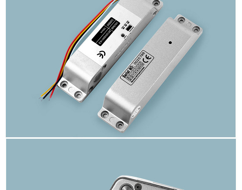 厂家直销明装电插锁407d木门铁门插销锁有框玻璃门禁系统断电开
