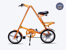 成人自行车铝合金儿童自行车16寸女士代步车便携式快速折叠自行车