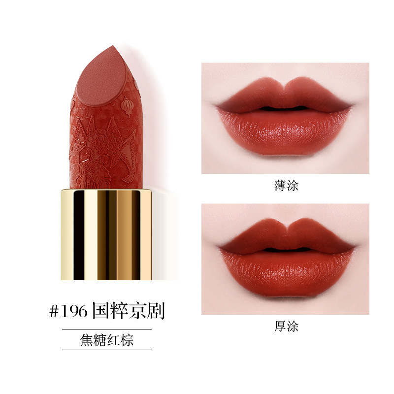Korean Rabbit Chinese Style Carved Lipstick Moisturizing Red National Style Qixi Gift for Girlfriend Factory Direct Sales 6211