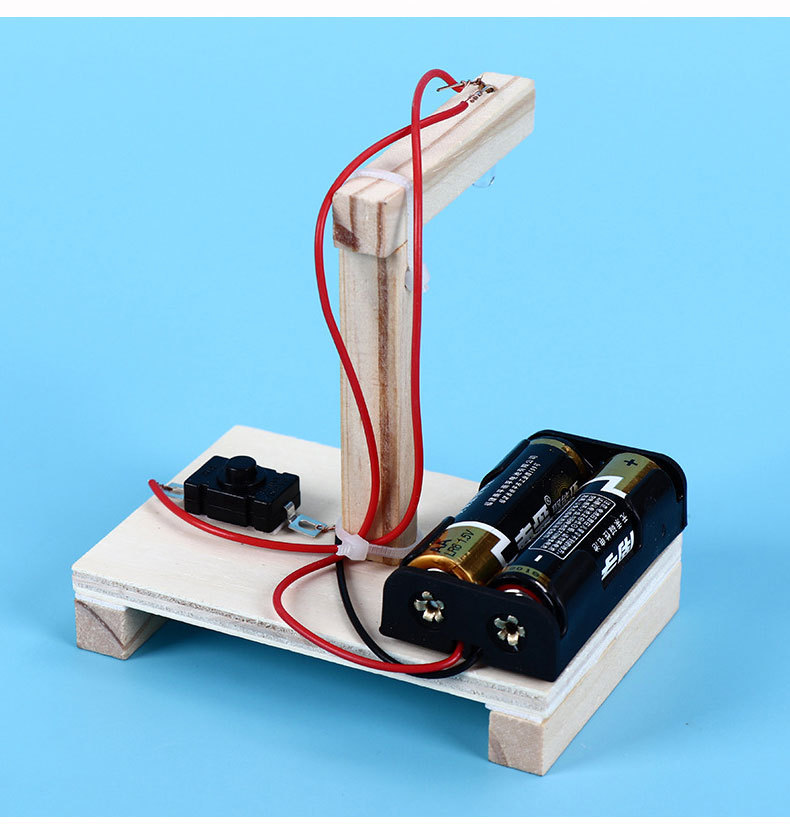 儿童物理科学小制作自制验钞机木制模型实验diy玩具厂家批发
