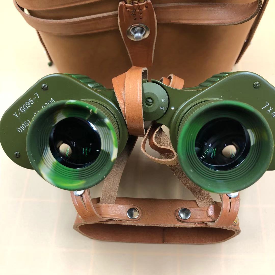 批发ygg军95式 军绿迷彩双筒望远镜7x40坐标测距高清充氮防水夜视