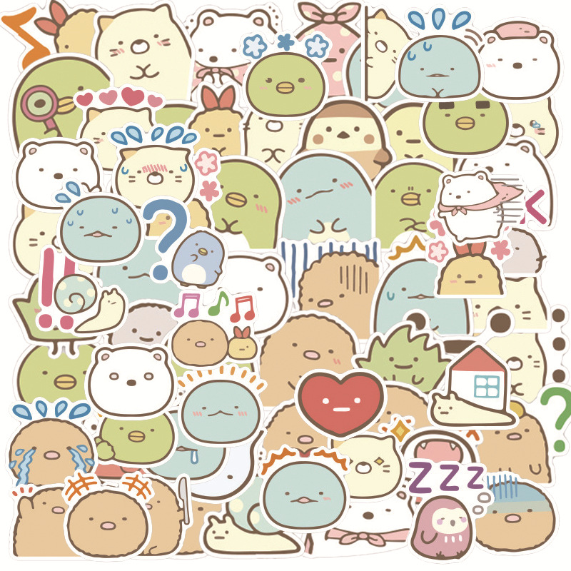 40张史努比贴纸 可爱卡通小狗头像手账素材 行李箱笔记本手帐贴纸