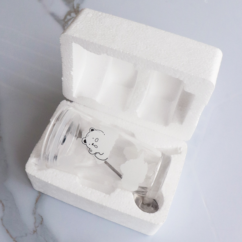 定制广口杯玻璃杯专用泡沫盒防震耐摔安全包装减震抗压快递盒批发