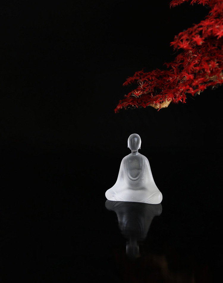 莲池社琉璃茶宠无相系列茶道禅意茶玩茶台迷你装饰