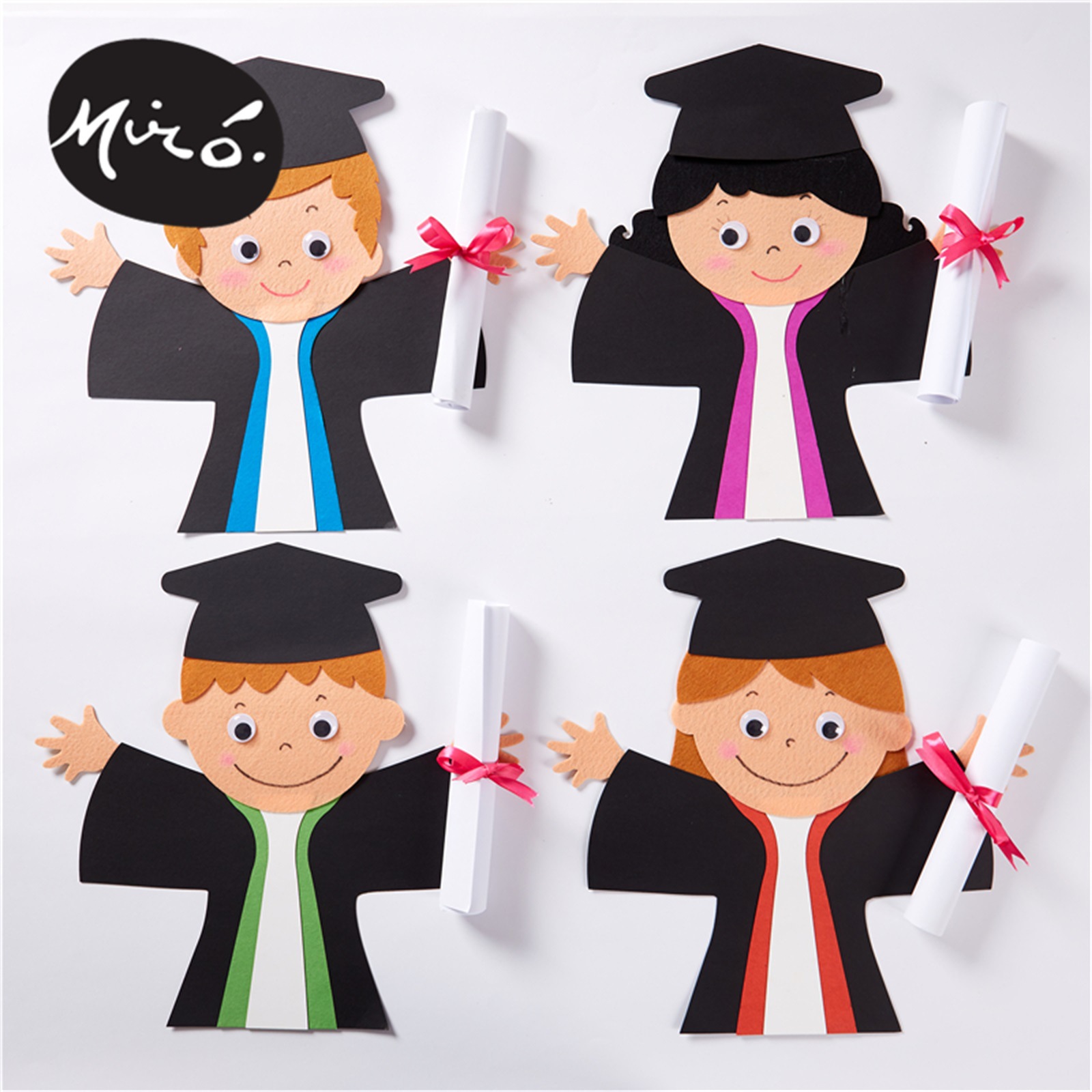 美可毕业季手工diy小小博士帽制作材料包儿童创意毕业礼物幼儿园