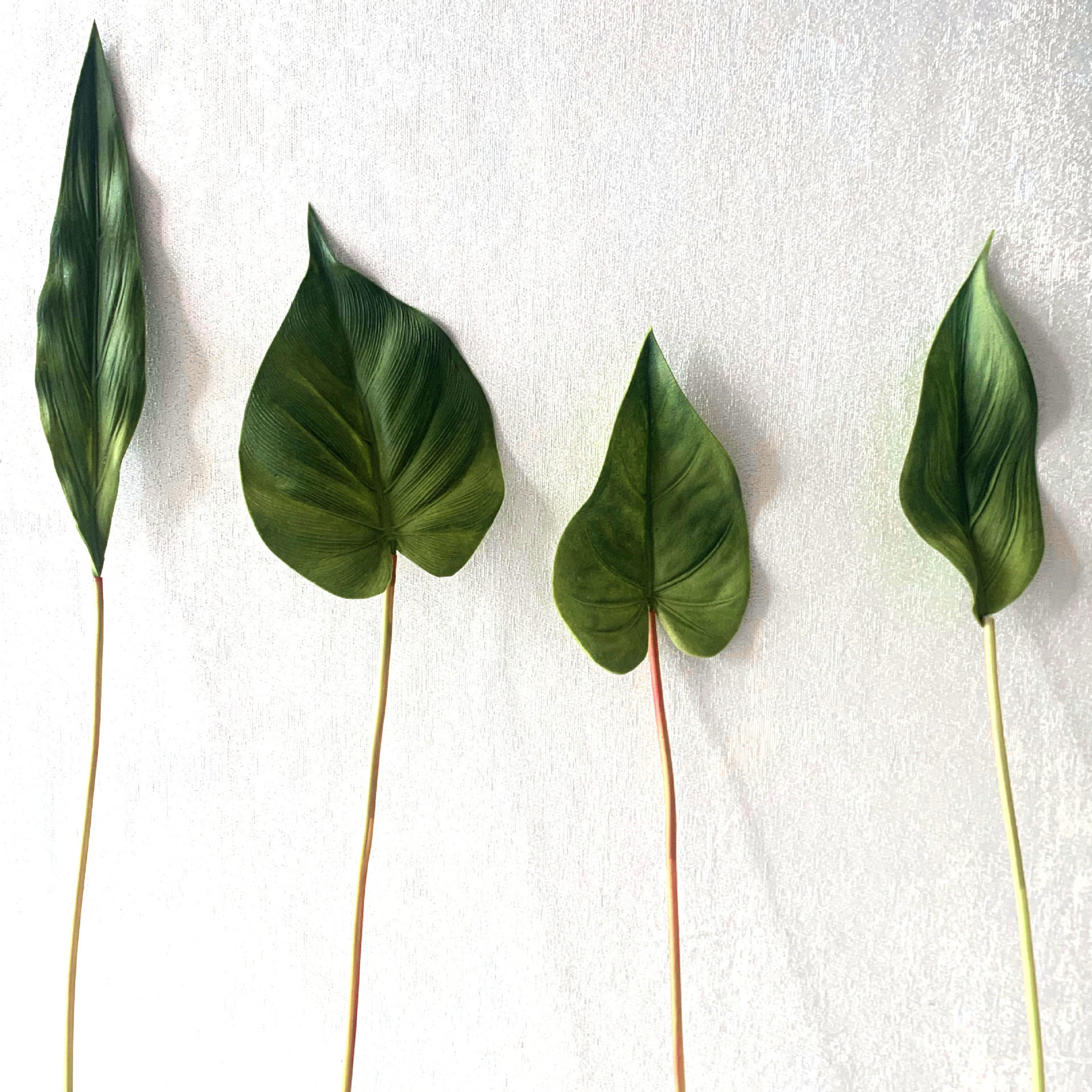 热销ins仿真绿植大叶子 龟背叶芭蕉叶软装室内餐厅装饰 盆栽插花