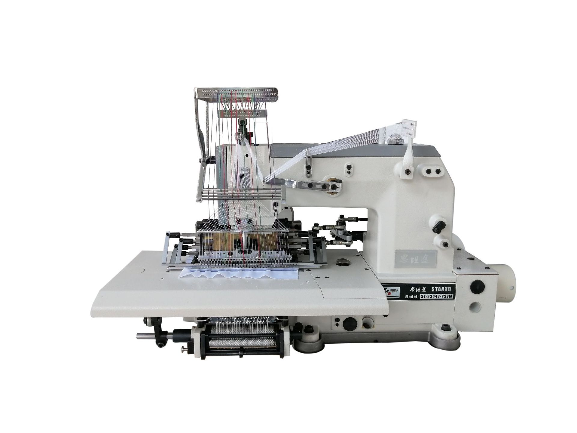 思坦途33针有底线打揽橡筋多针司马克打揽机橡筋机