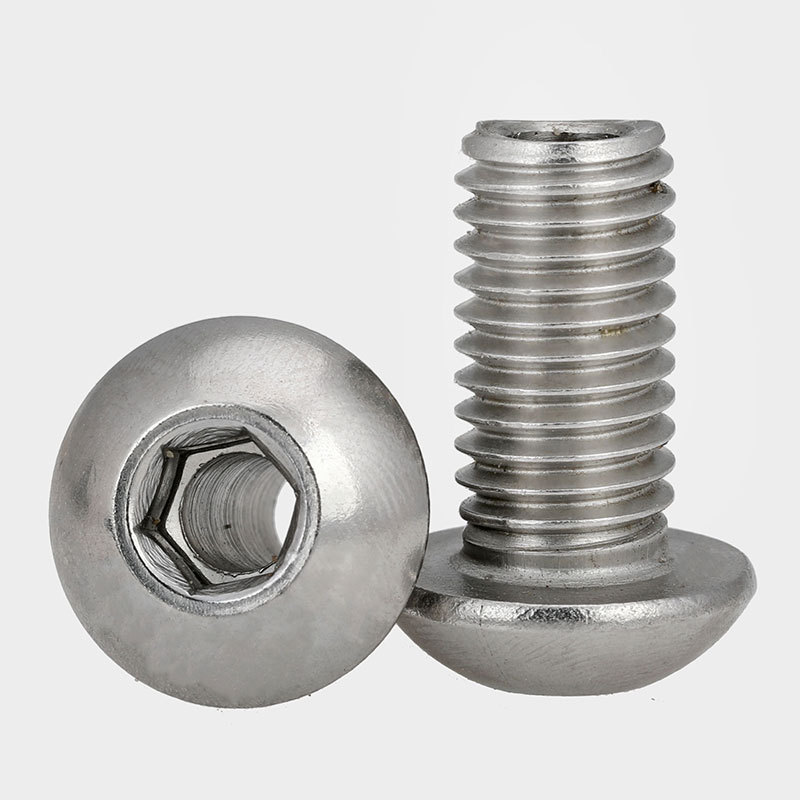 m6m8m10m12 304不锈钢圆头内六角空心螺丝中空螺栓穿线带孔螺丝
