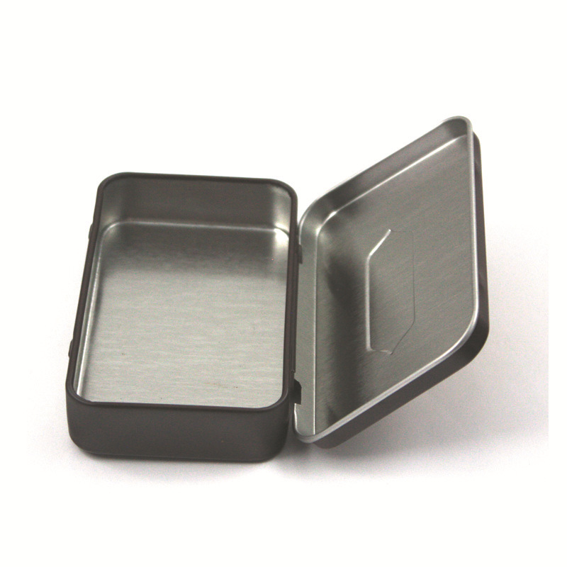 带铰信用卡铁皮盒子长方形 两片罐银行卡马口铁盒子 金属铁盒定制