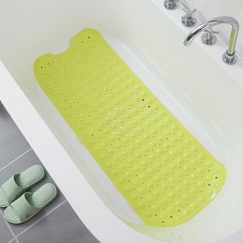 Factory Direct Sales 100*40 Large Bathroom Anti-Silp Mat of Bathtub Hot Sale Toilet Floor Mat Elastic PVC Floor Mat