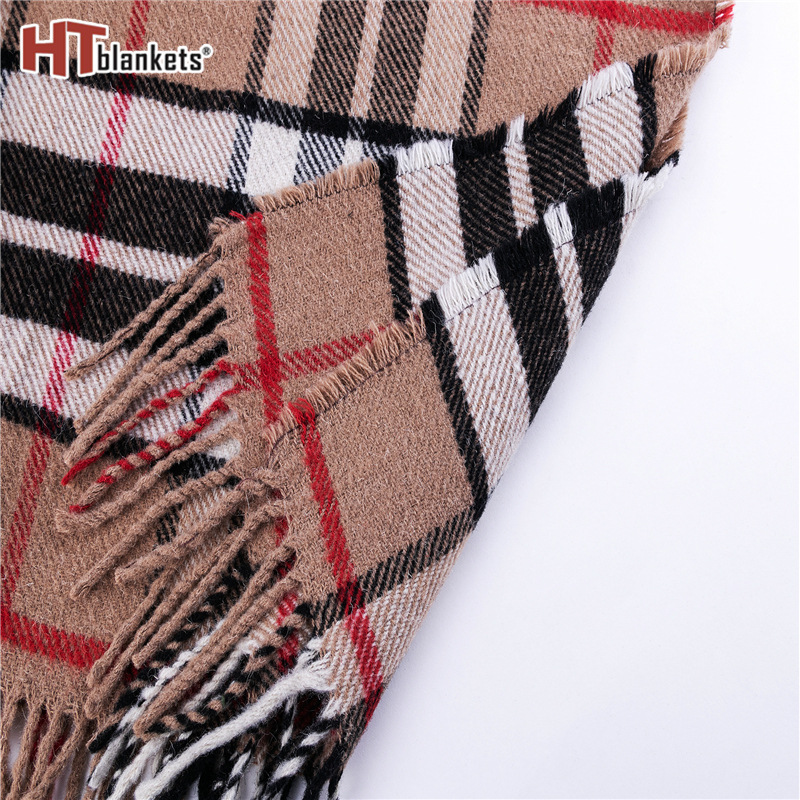 Plaid Blanket Spot Office Kindergarten Nap Blanket Men's and Women's Shawl Scarf